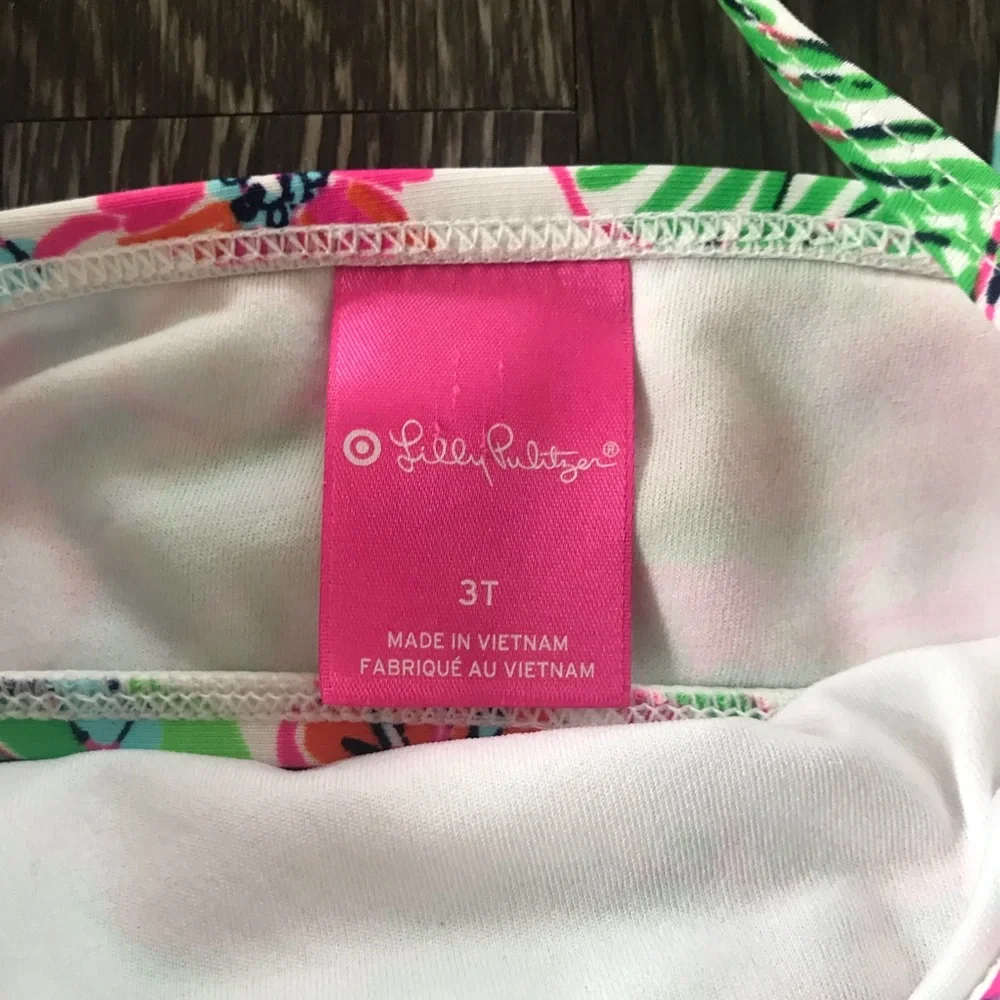New Lilly Pulitzer Nosey Posey Toddler Bikini Top